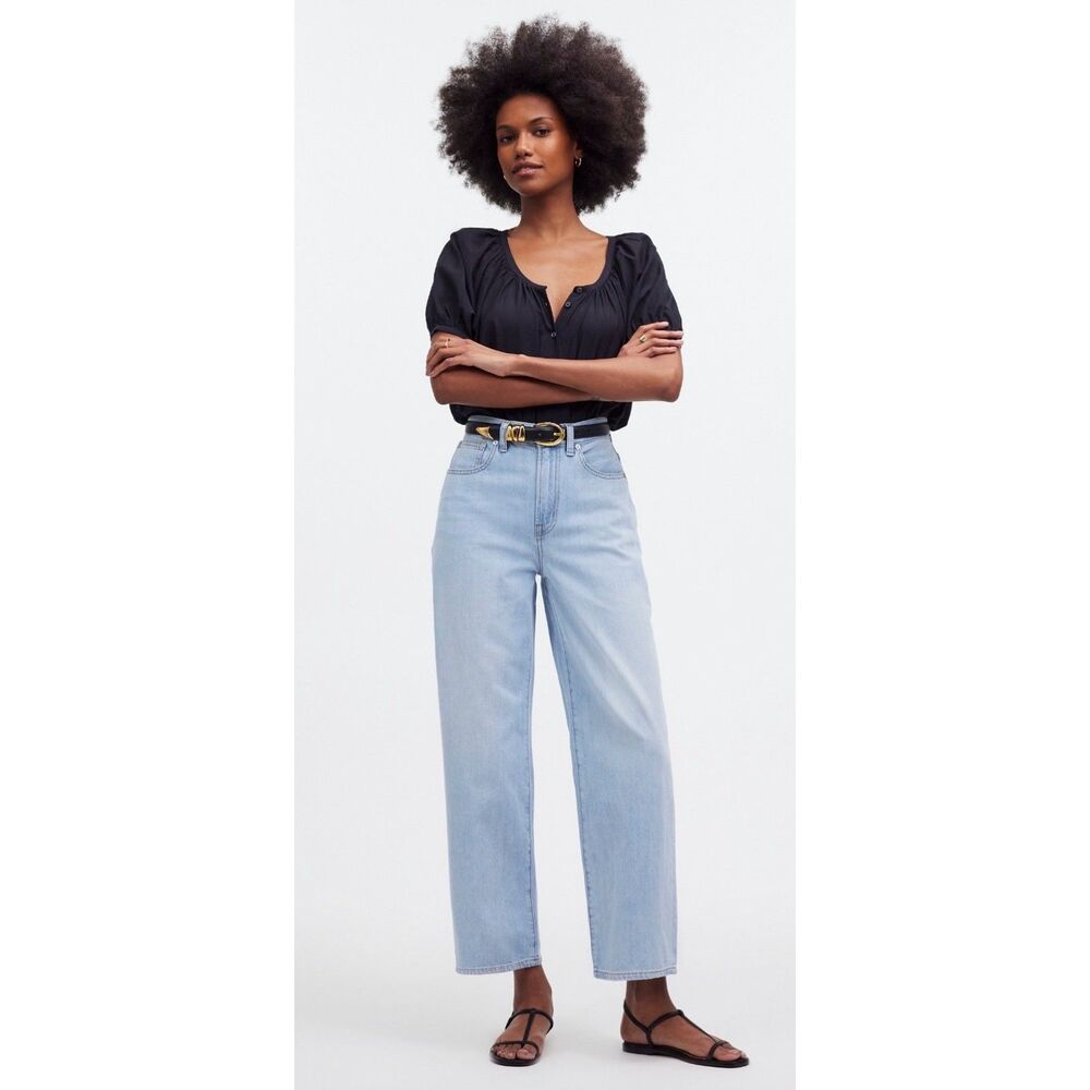 NWT Madewell Curvy Perfect Vintage Wide-Leg Crop Jean | Waist 28